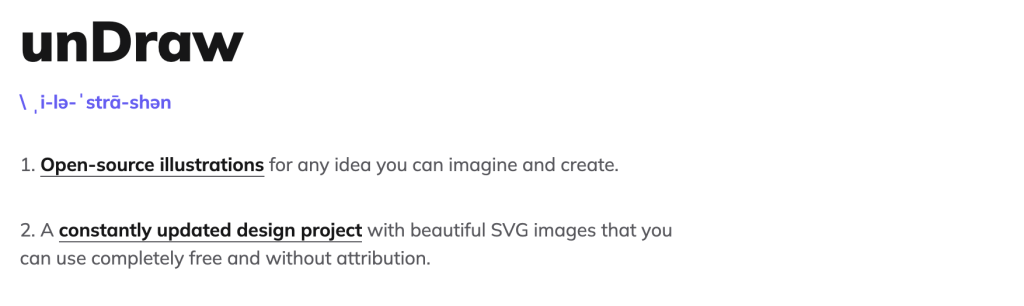 unDraw open source illustrations